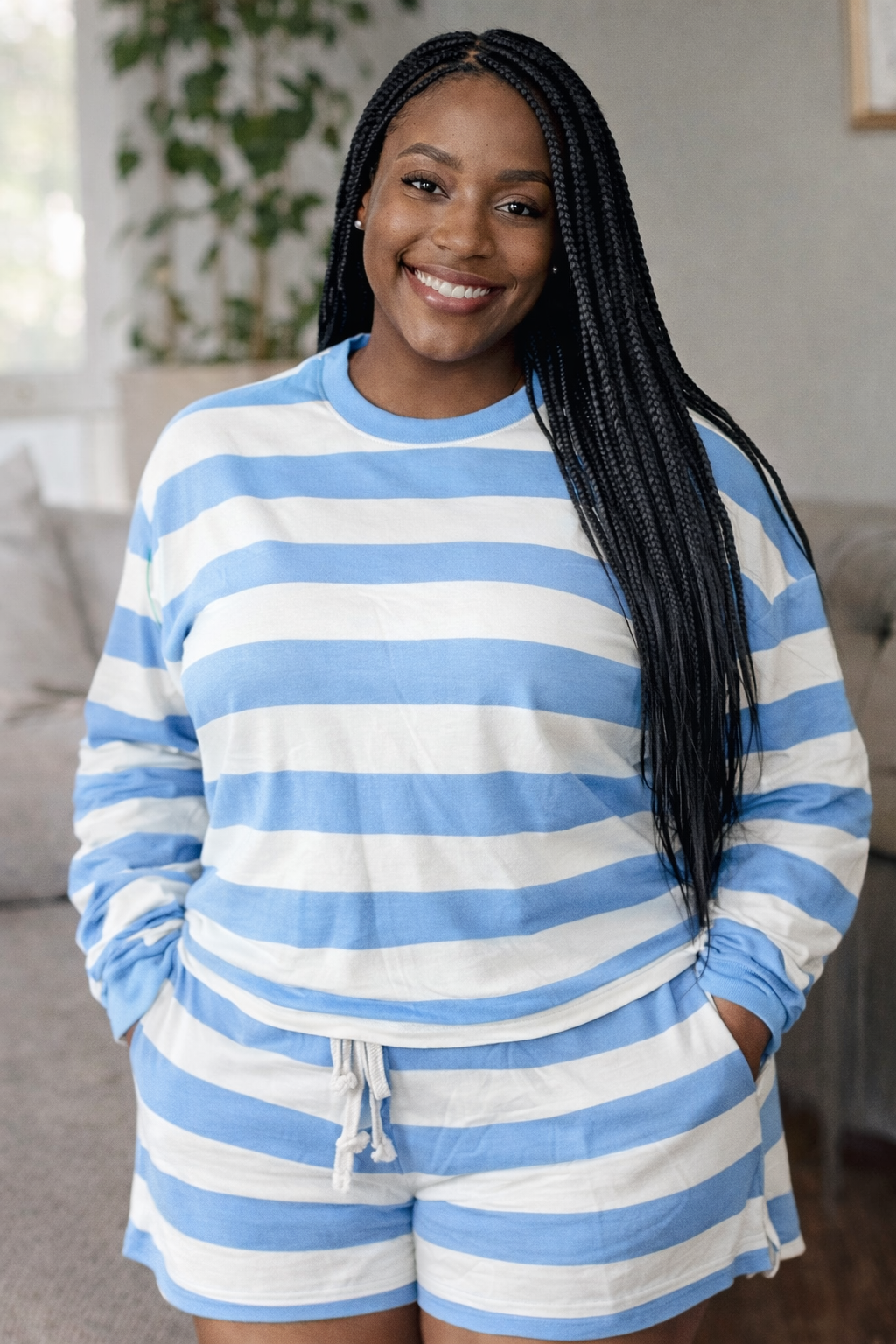 Cozy Stripes & Sweet Vibes