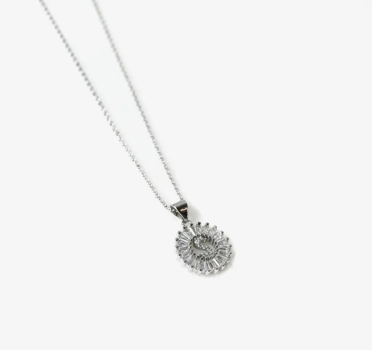 Luxe Initial Halo Necklace