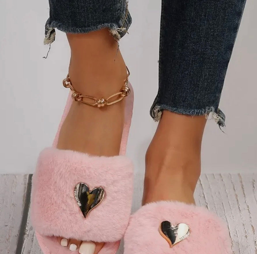 Toe-tally In Love Slippers